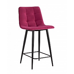 Стул полубарный Джанго велюр винный высота сиденья 60 см