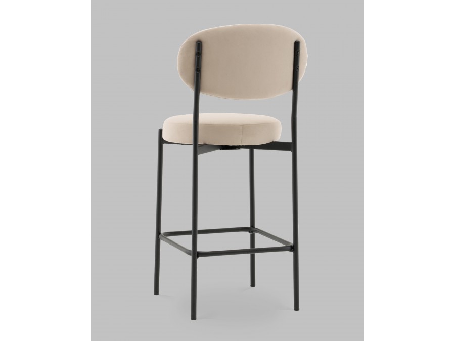 Стул Полубарный Бриф DD велюр бежевый