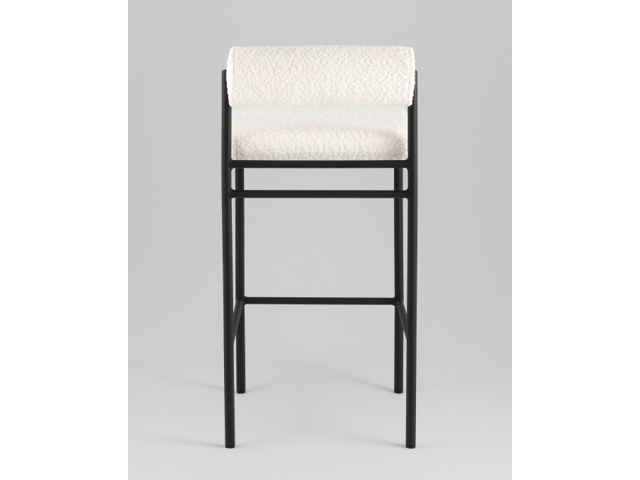 Стул полубарный Балла букле молочный