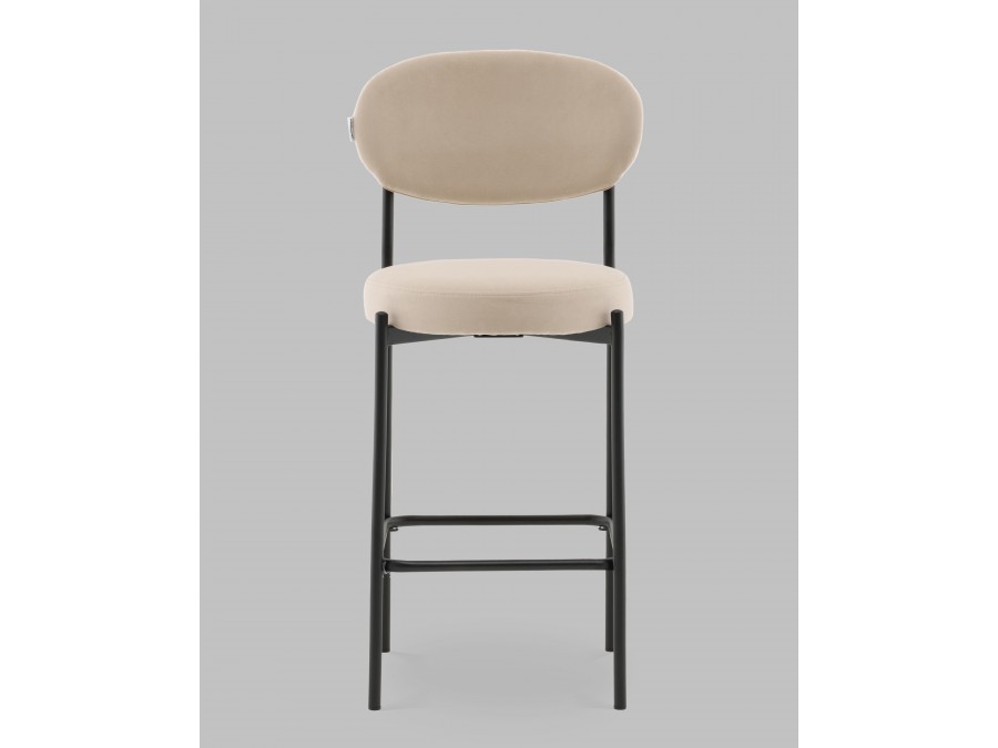 Стул Полубарный Бриф DD велюр бежевый