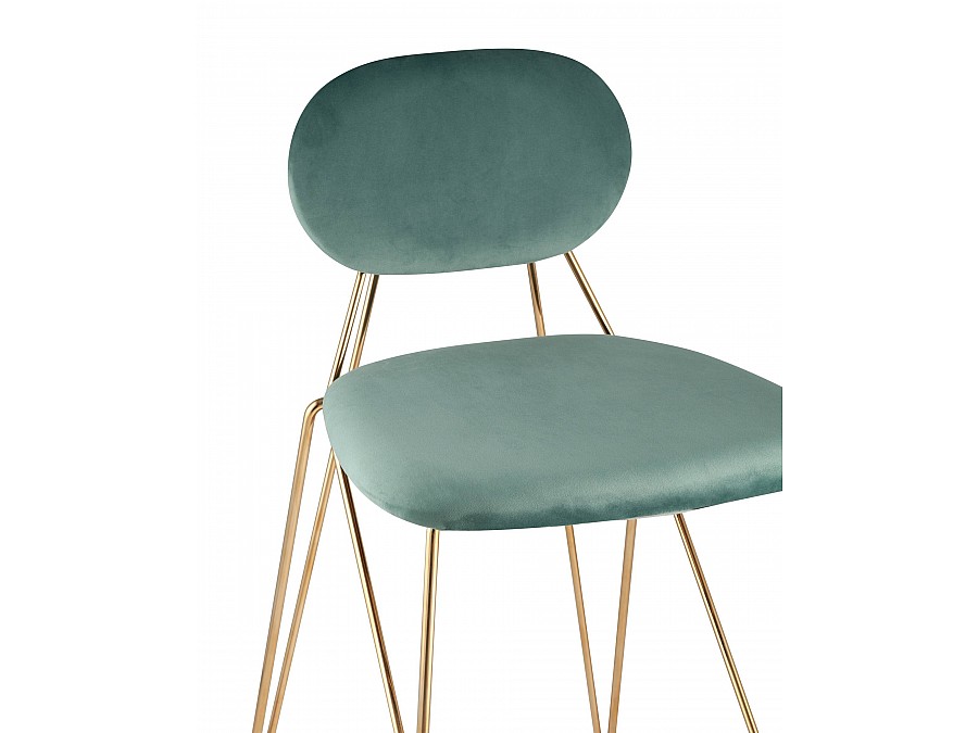 Стул Элис полубарный мятный
