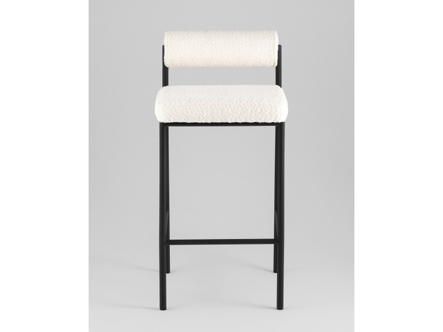 Стул полубарный Балла букле молочный