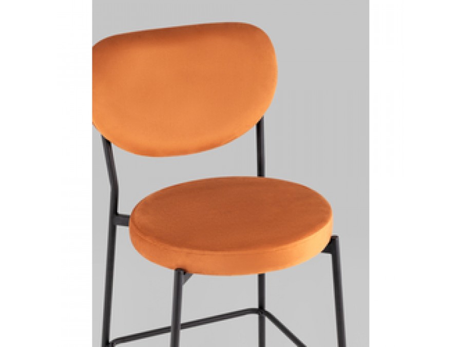 Стул полубарный Барбара NEW велюр терракотовый 2 шт.