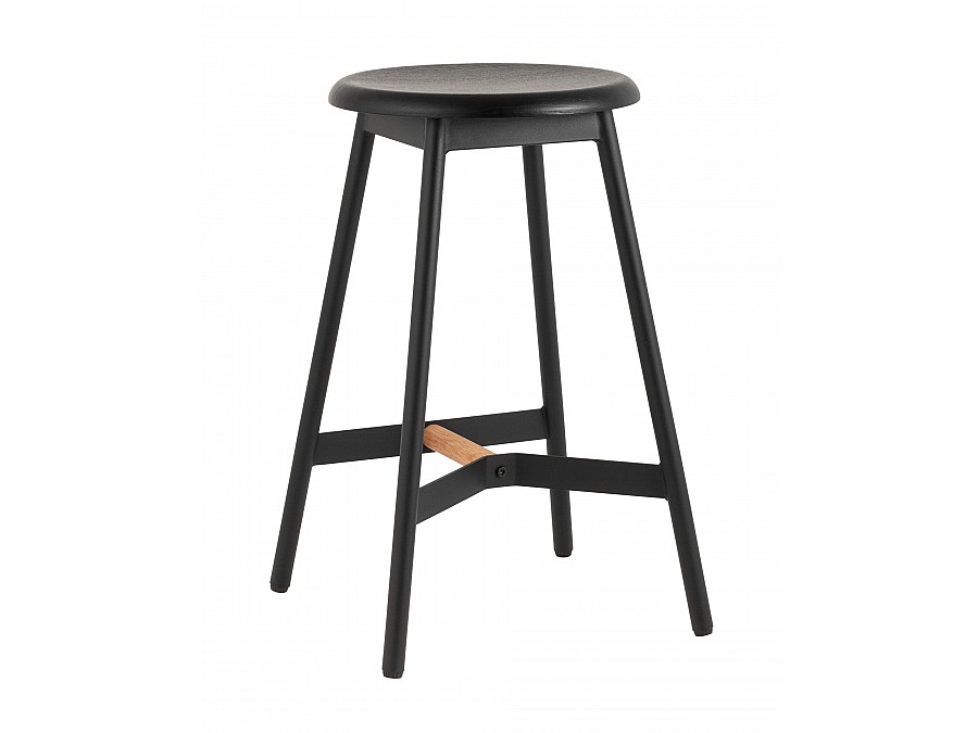 Стул полубарный Knobb черный