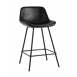 Стул полубарный Деймон экокожа черный