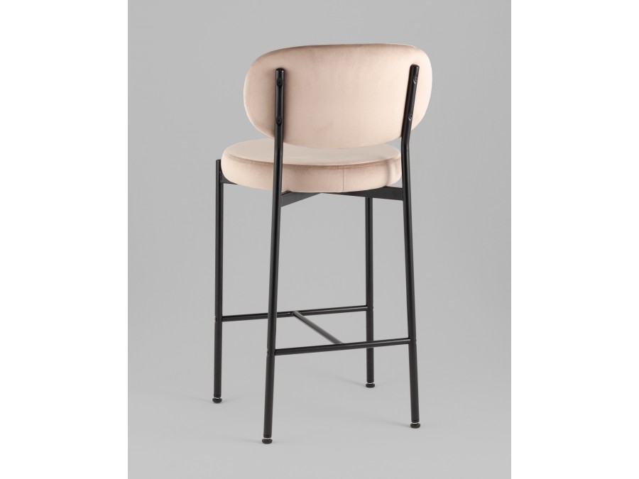 Стул полубарный Бриф VD велюр бежевый