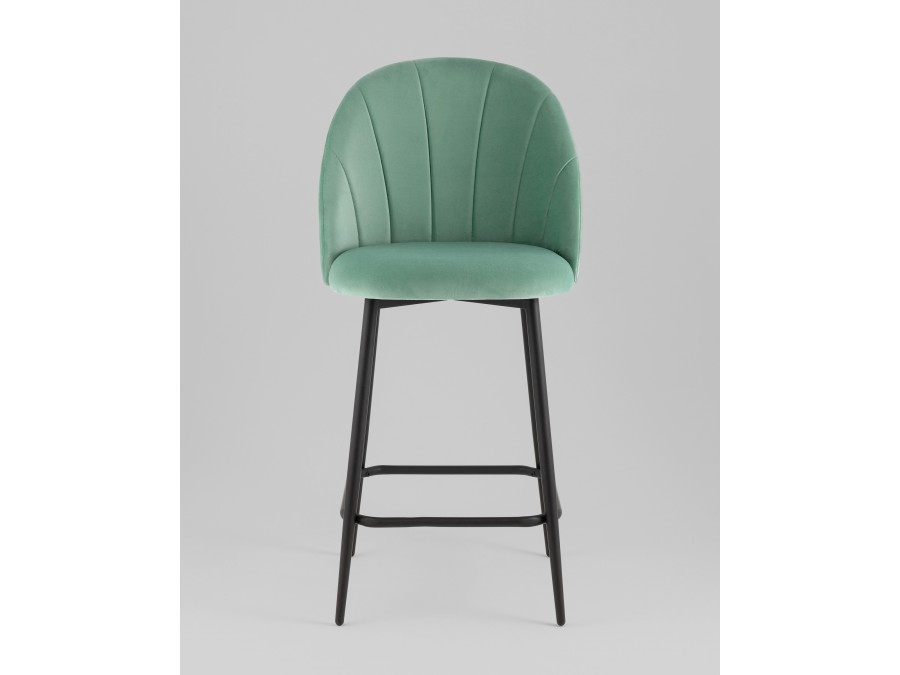 Стул полубарный Логан SN велюр фисташковый