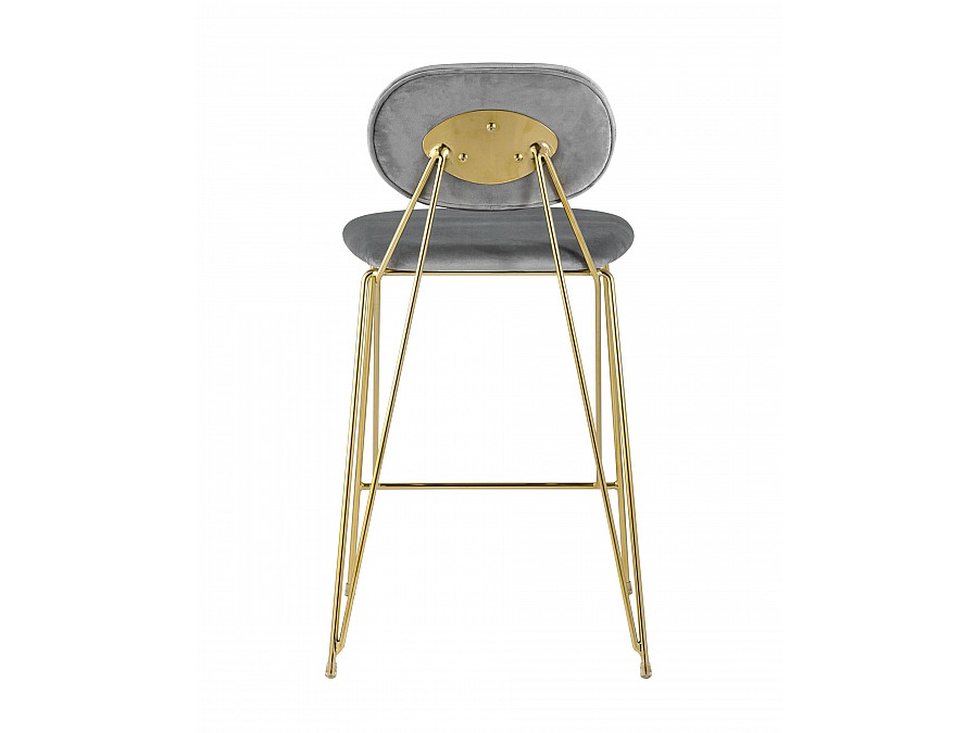 Стул Элис полубарный светло-серый