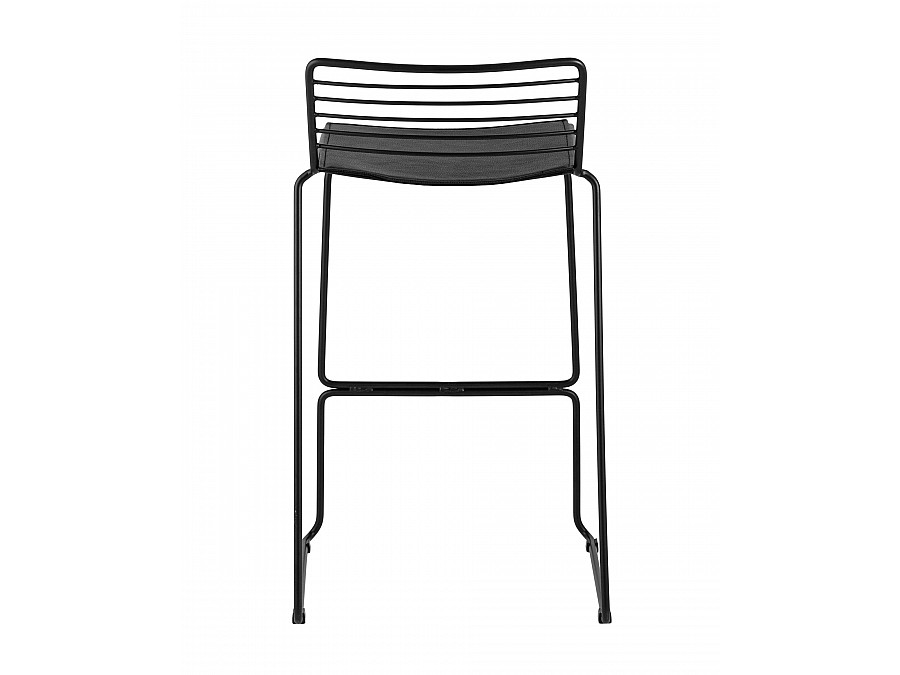 Стул полубарный Danny черный с черной подушкой