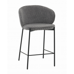 Стул полубарный Тисдейл букле темно-серый