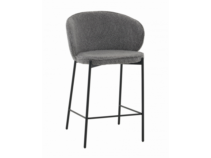 Стул полубарный Тисдейл букле темно-серый