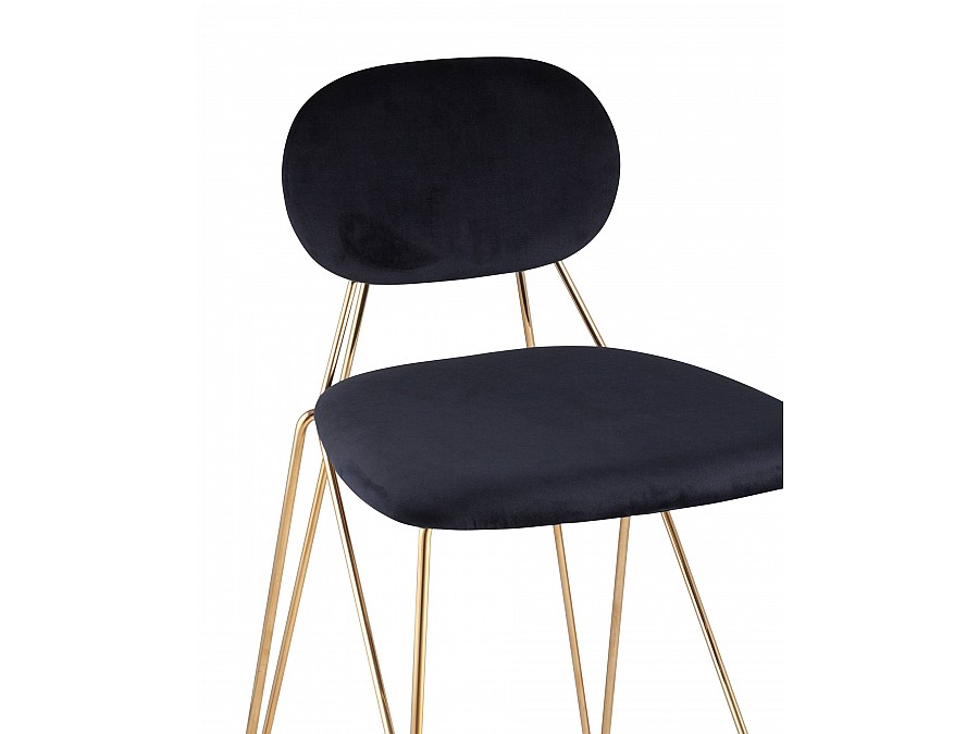 Стул Элис полубарный темно-синий