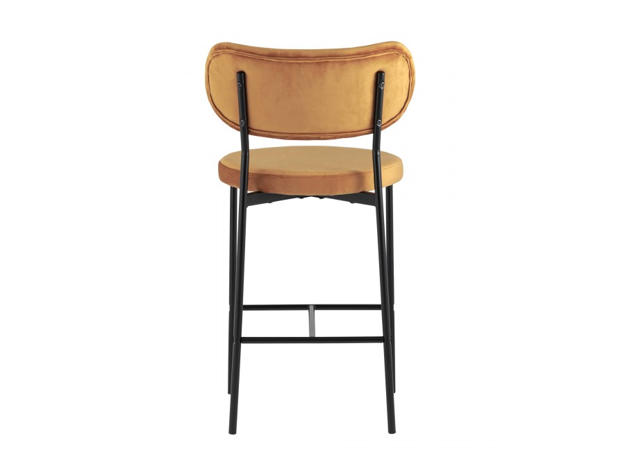 Стул полубарный Барбара велюр терракотовый