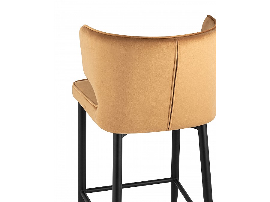 Стул полубарный Матео велюр терракотовый