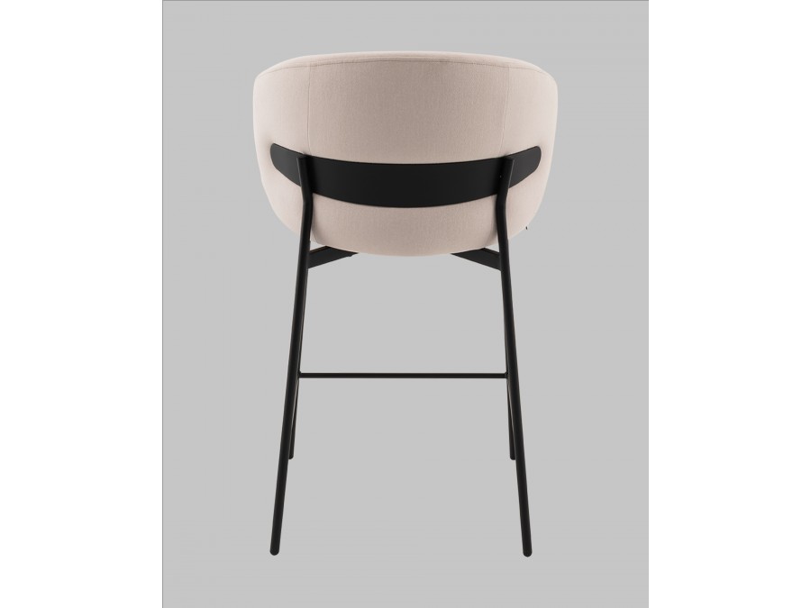 Стул полубарный Блейз велюр молочный