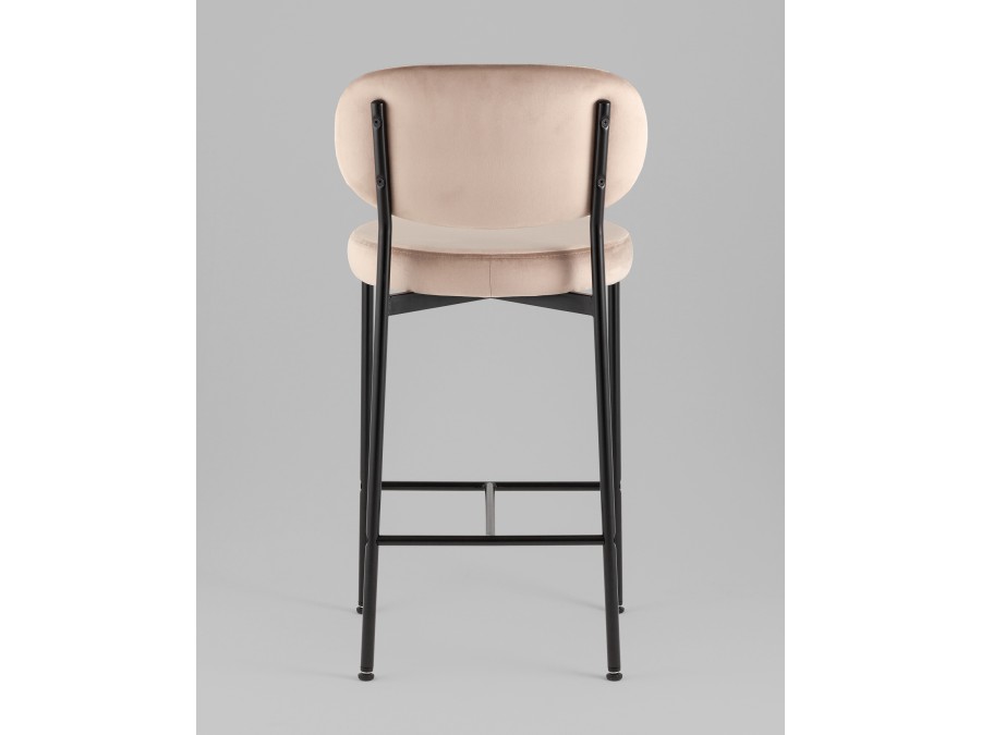 Стул полубарный Бриф VD велюр бежевый