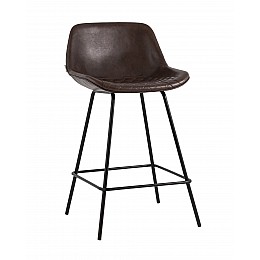 Стул полубарный Деймон экокожа коричневый