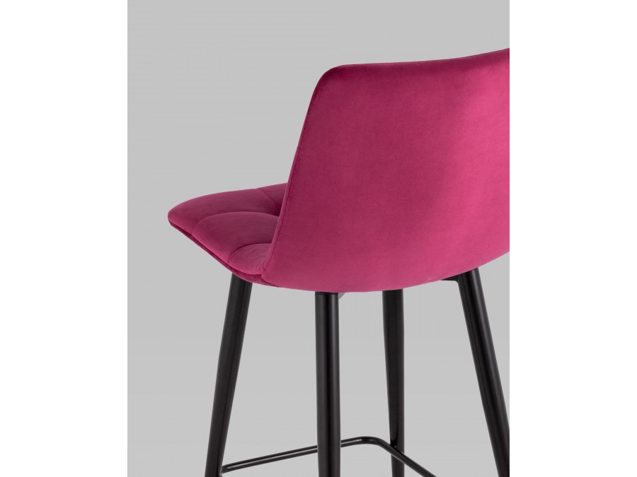 Стул полубарный Джанго велюр винный 2 шт.