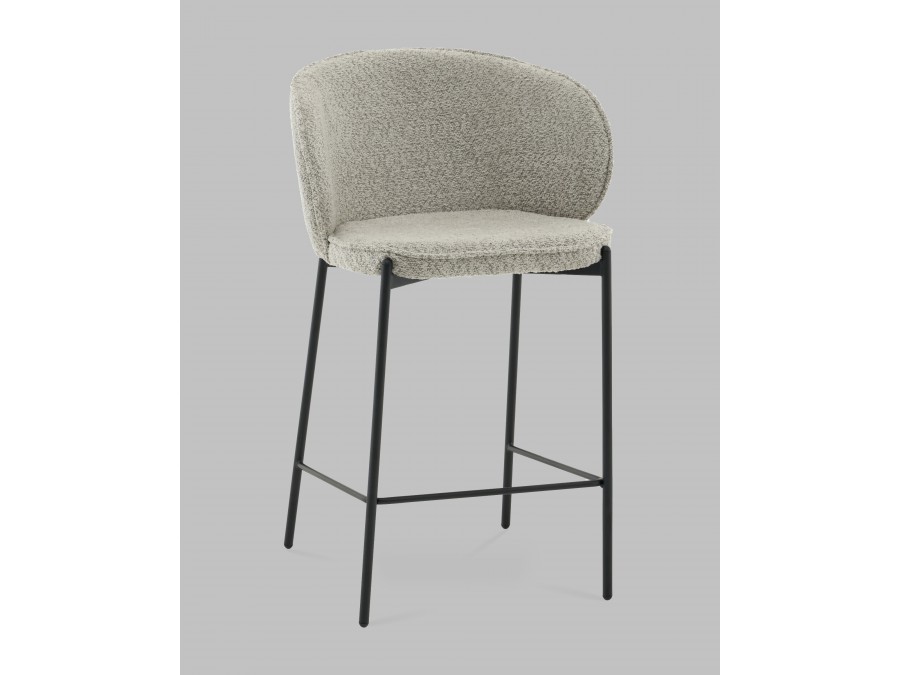 Стул полубарный Тисдейл букле светло-зеленый