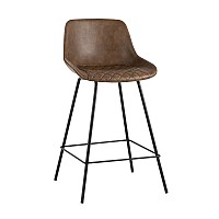 Стул полубарный TEXAS экокожа коричневый