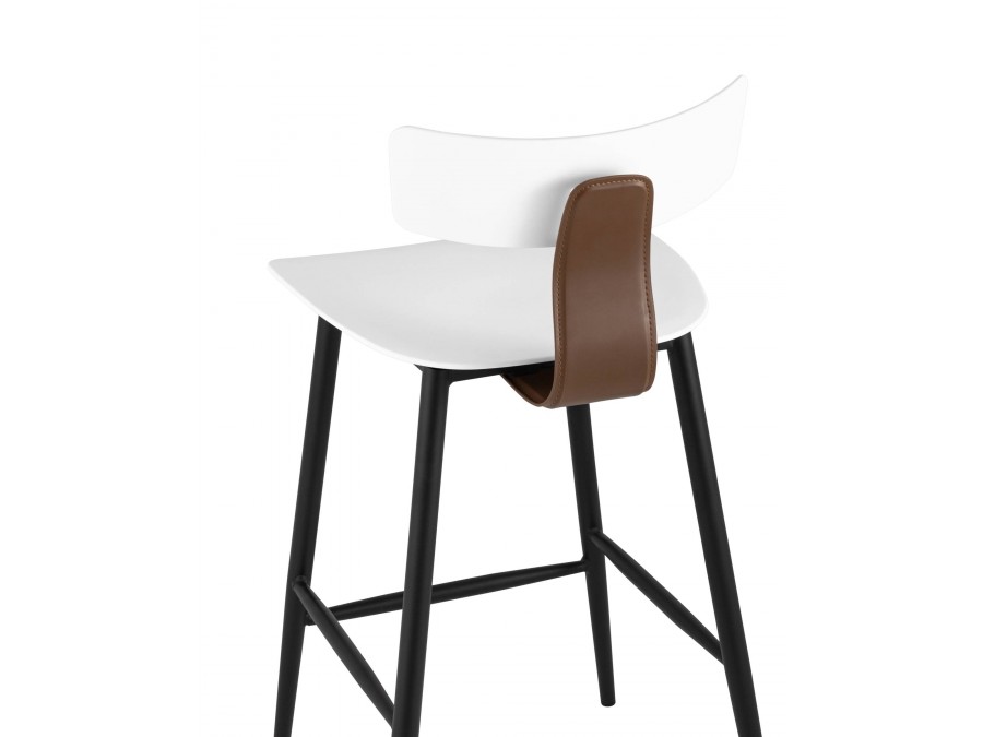 Стул полубарный ANT белый