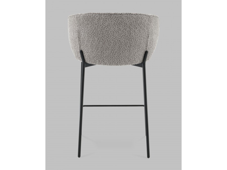 Стул полубарный Тисдейл букле серый