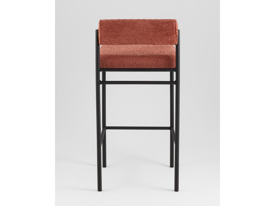 Стул полубарный Балла букле коралловый