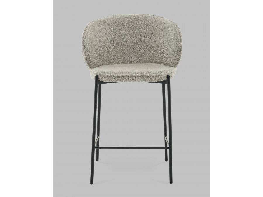 Стул полубарный Тисдейл букле светло-зеленый