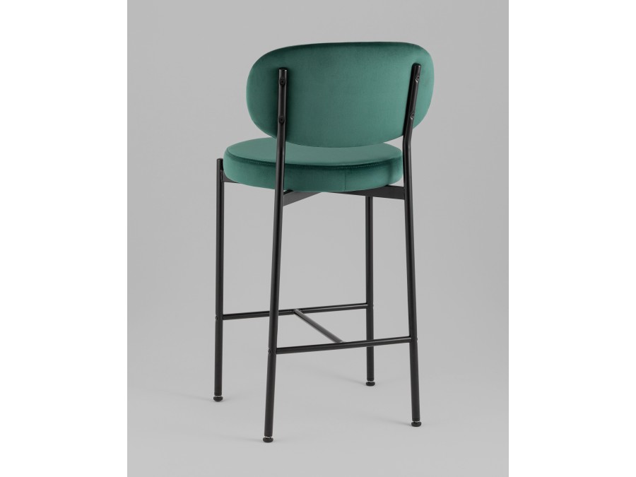 Стул полубарный Бриф VD велюр зеленый