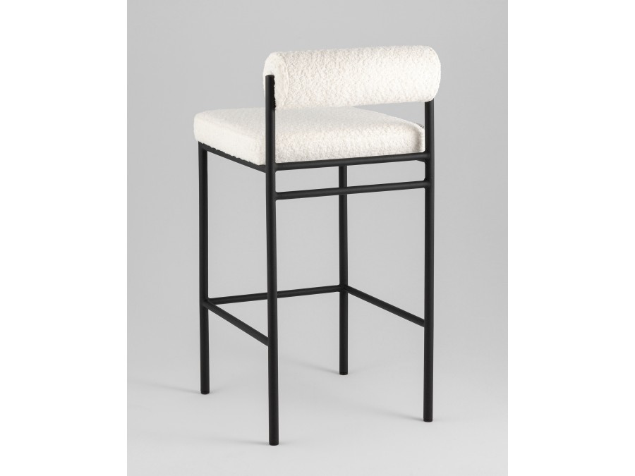 Стул полубарный Балла букле молочный