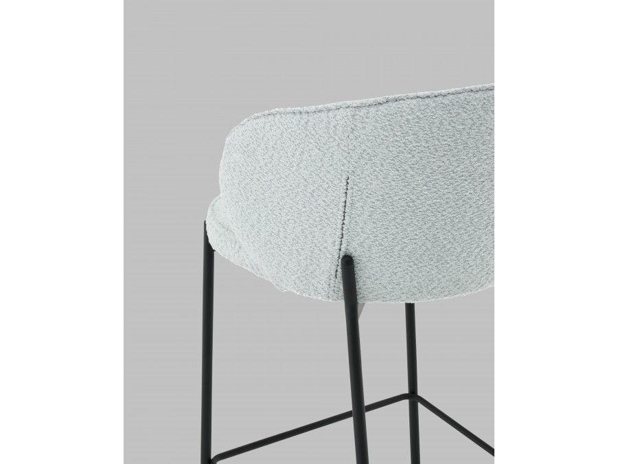 Стул полубарный Тисдейл букле светло-голубой