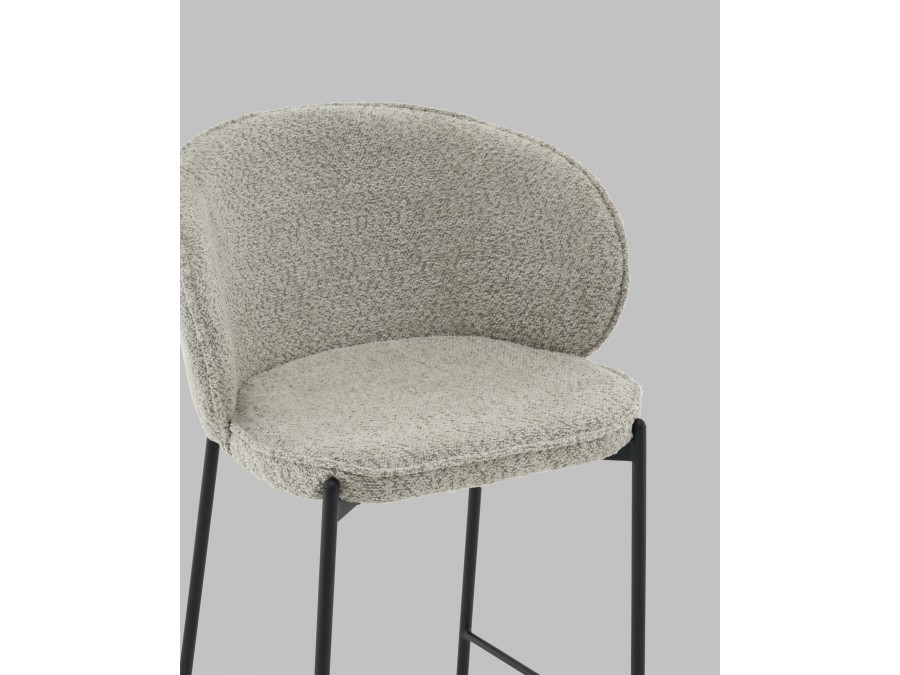 Стул полубарный Тисдейл букле светло-зеленый