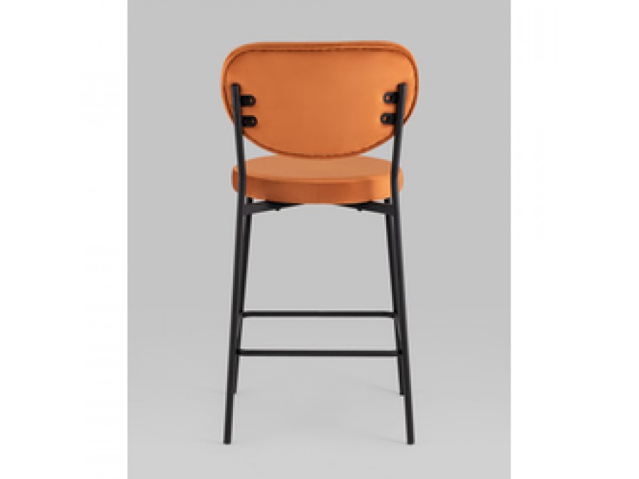 Стул полубарный Барбара NEW велюр терракотовый 2 шт.