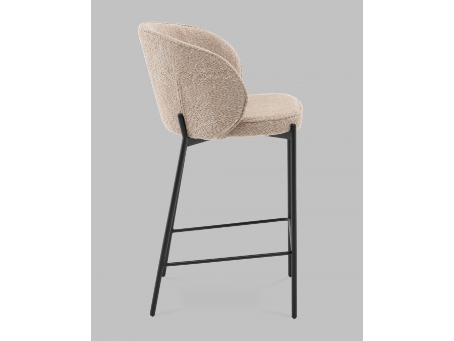 Стул полубарный Тисдейл букле бежевый