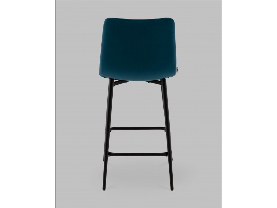 Стул полубарный Одди Diamond велюр синий