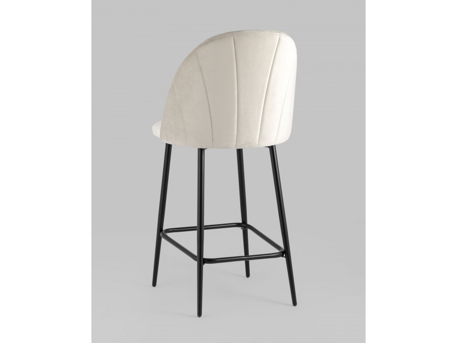 Стул полубарный Логан SN велюр бежевый