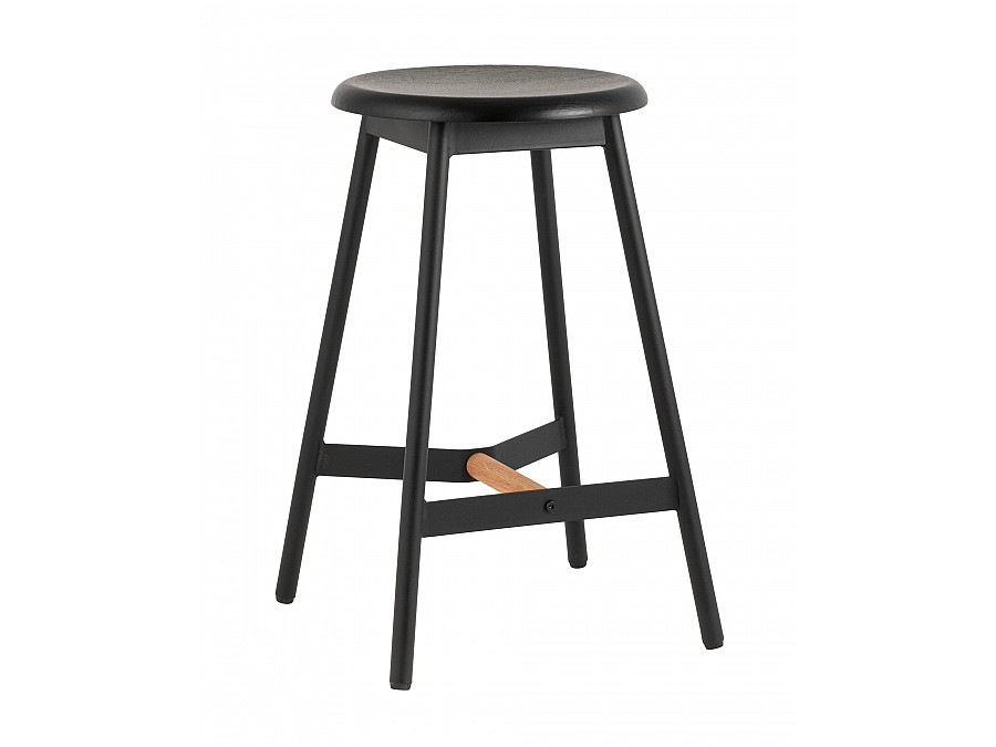 Стул полубарный Knobb черный