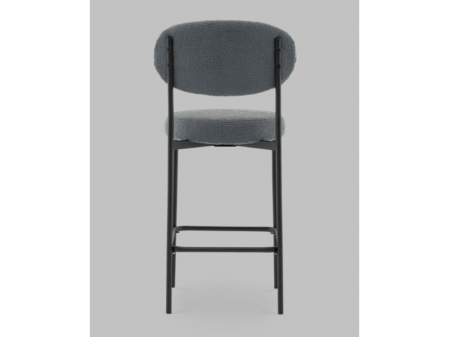 Стул полубарный Бриф DD букле темно-серый