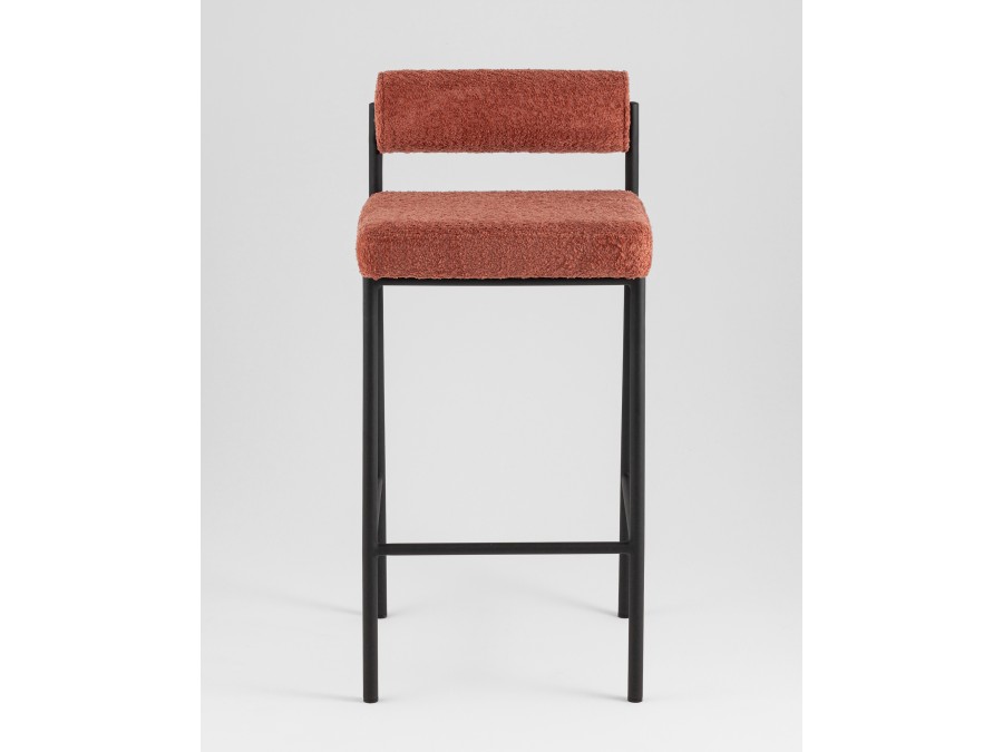 Стул полубарный Балла букле коралловый