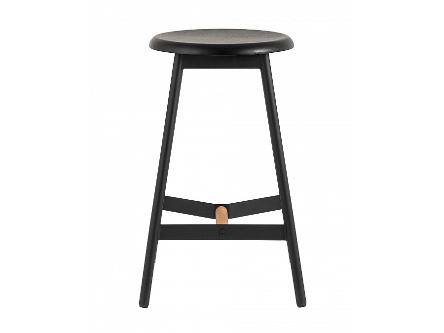 Стул полубарный Knobb черный