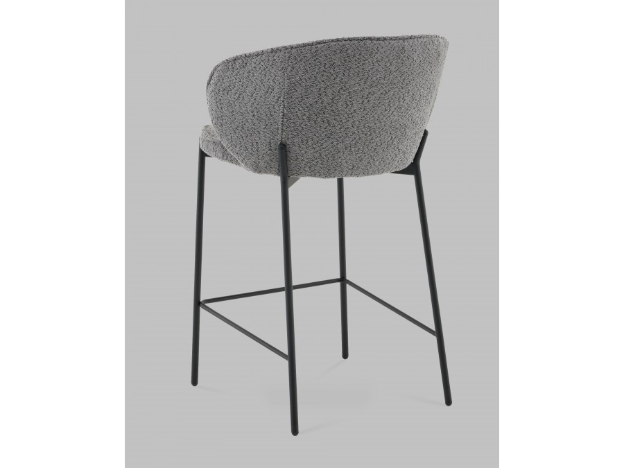 Стул полубарный Тисдейл букле темно-серый