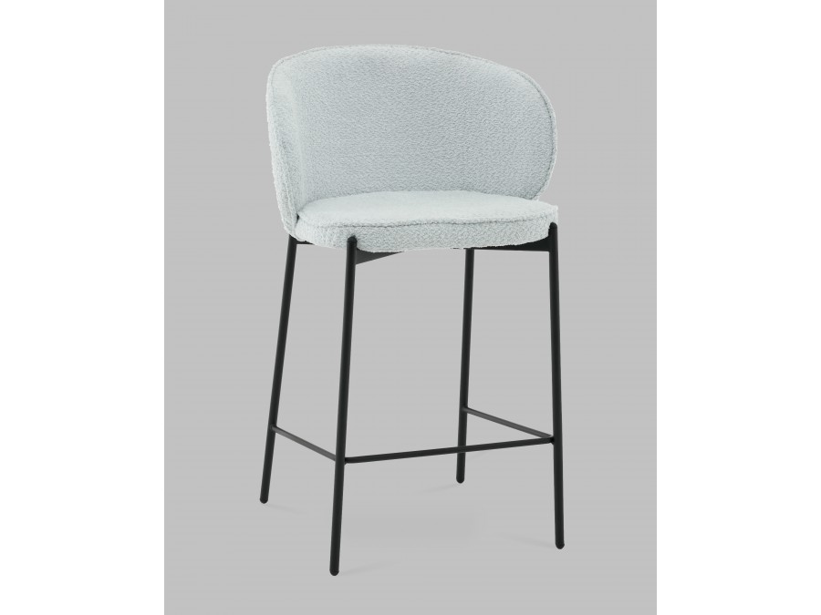 Стул полубарный Тисдейл букле светло-голубой