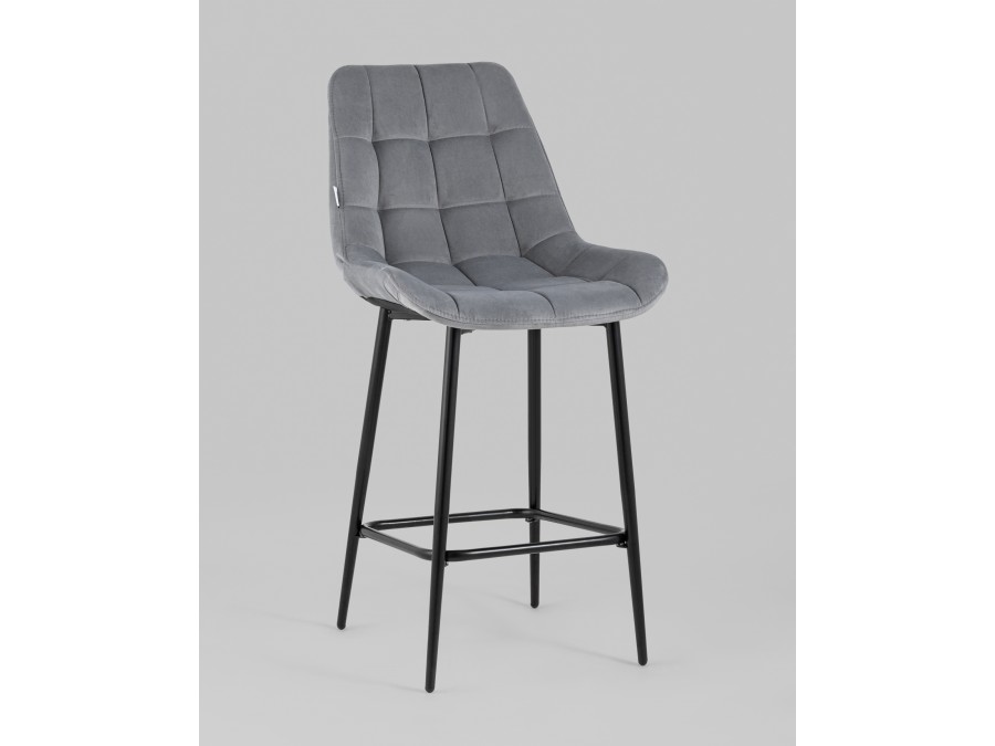 Стул полубарный Флекс велюр велютто серый 2 шт.
