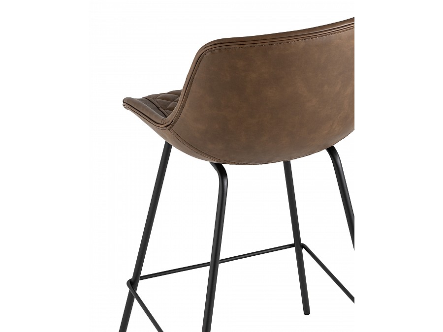 Стул полубарный TEXAS экокожа коричневый