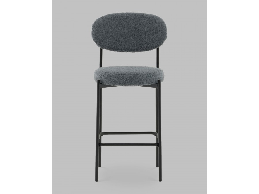 Стул полубарный Бриф DD букле темно-серый