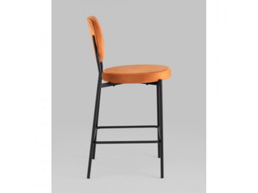 Стул полубарный Барбара NEW велюр терракотовый 2 шт.