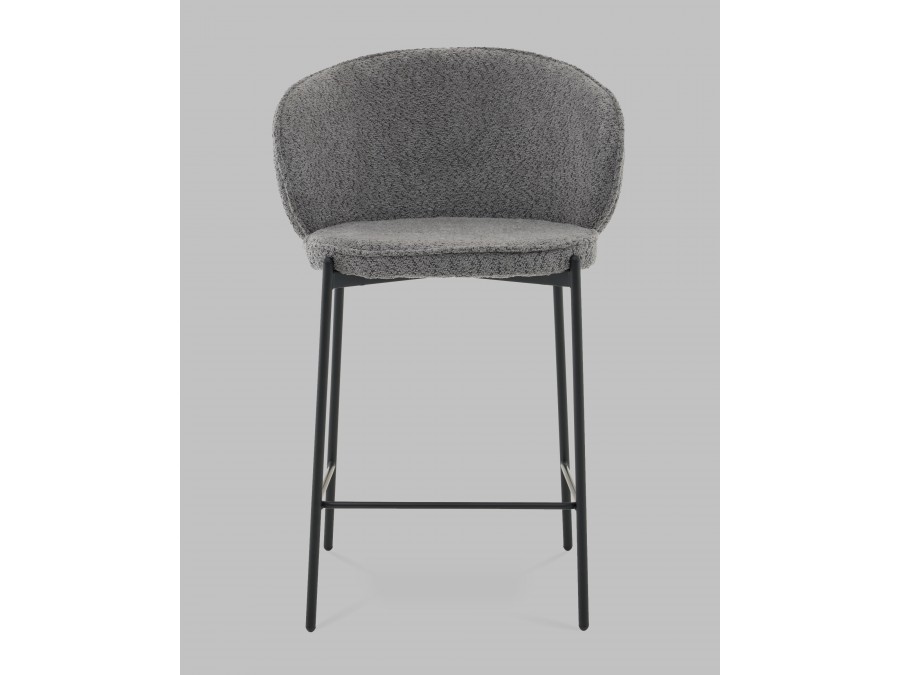 Стул полубарный Тисдейл букле темно-серый