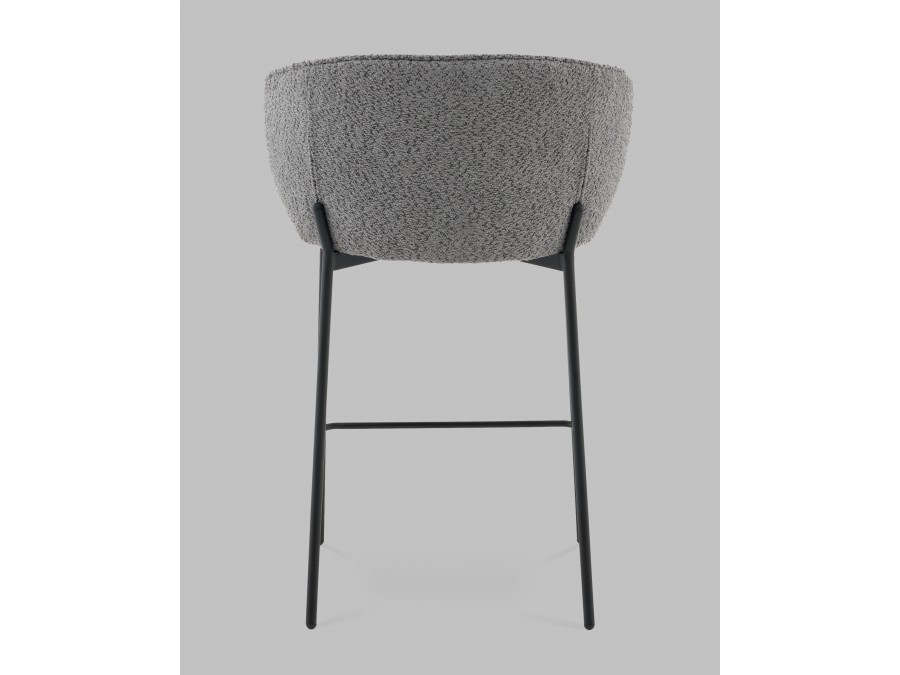 Стул полубарный Тисдейл букле темно-серый