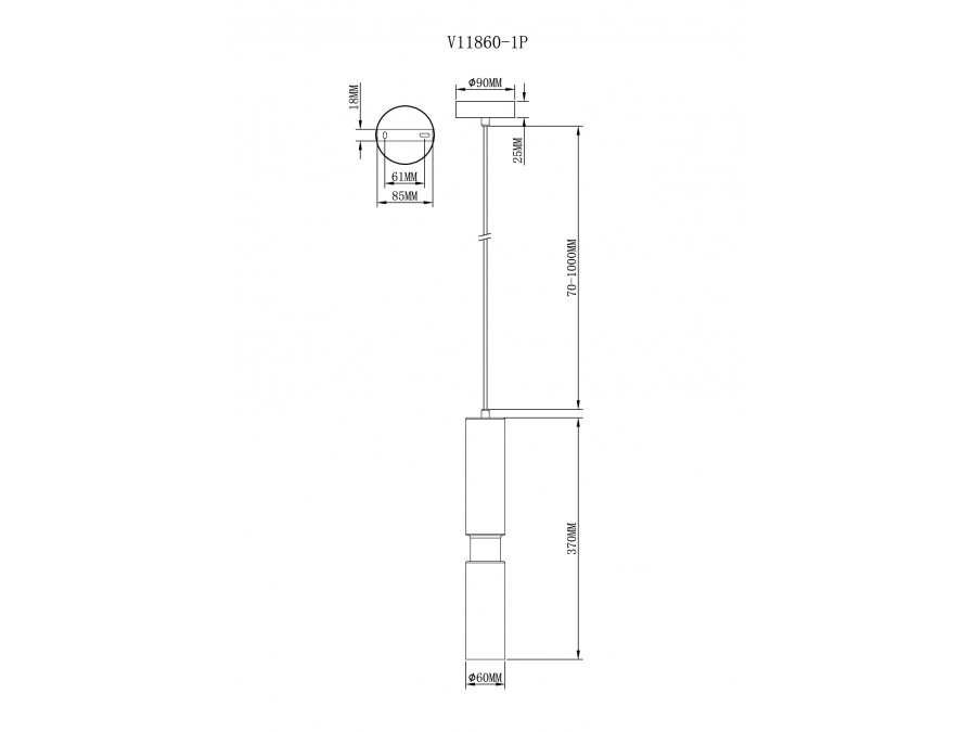Светильник подвесной Moderli V11860-1P Telma