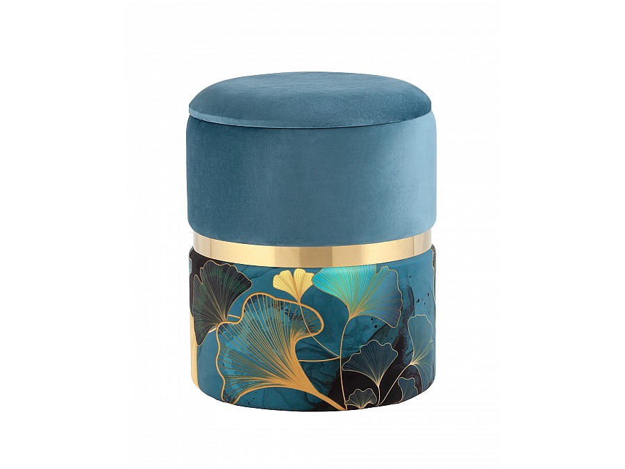 Пуф Кэрри с ящиком велюр Gingko